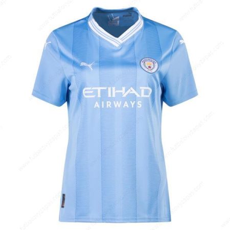 Futbalové tričko Manchester City Domáca Dámske Futbalové košele 23/24