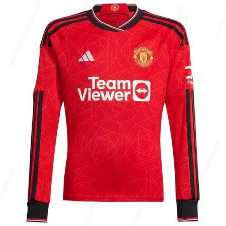 Futbalové tričko Manchester United Domáca Long Sleeve Futbalové košele 23/24