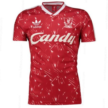 Futbalové tričko Retro Liverpool Candy Domáca Futbalové košele 89/91
