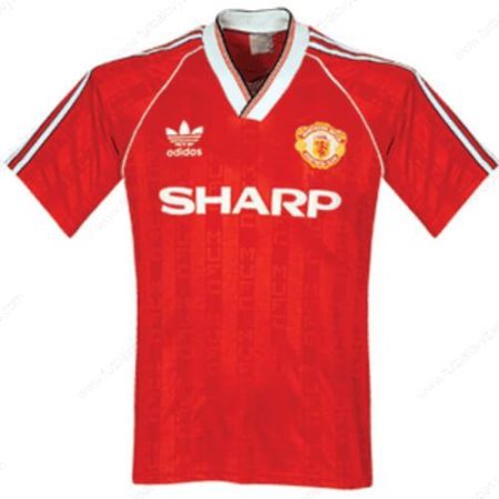 Futbalové tričko Retro Manchester United Domáca Futbalové košele 1988
